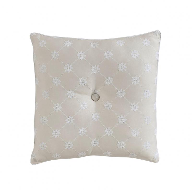Private Collection Chantilly Linen Jacquard Square Cushion 43x43cm | Linen